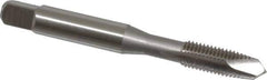 OSG - M7x1.00 Metric Coarse, 2 Flute, Bright Finish, High Speed Steel Spiral Point Tap - Plug Chamfer, Right Hand Thread, 2-23/32" OAL, 1-1/8" Thread Length, 0.318" Shank Diam, Series 142 - Exact Tool & Supply