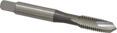 OSG - M8x1.25 Metric Coarse, 3 Flute, Bright Finish, High Speed Steel Spiral Point Tap - Plug Chamfer, Right Hand Thread, 2-23/32" OAL, 1-1/8" Thread Length, 0.318" Shank Diam, 6H Class of Fit - Exact Tool & Supply