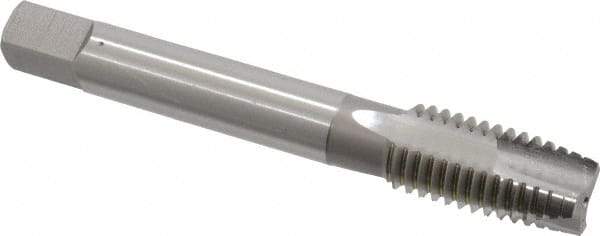 OSG - M14x2.00 Metric Coarse, 3 Flute, Bright Finish, High Speed Steel Spiral Point Tap - Plug Chamfer, Right Hand Thread, 3-19/32" OAL, 1-21/32" Thread Length, 0.429" Shank Diam, 6H Class of Fit, Series 142 - Exact Tool & Supply