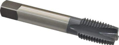 OSG - M20x2.50 Metric Coarse, 3 Flute, elektraLUBE Finish, High Speed Steel Spiral Point Tap - Plug Chamfer, Right Hand Thread, 4-15/32" OAL, 2" Thread Length, 6H Class of Fit, Series 102M - Exact Tool & Supply