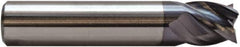 M.A. Ford - 5/16", 13/16" LOC, 5/16" Shank Diam, 2-1/2" OAL, 4 Flute, Solid Carbide Square End Mill - Single End, ALtima Finish, 35/38° Helix, Centercutting, Right Hand Cut, Right Hand Flute, Series 177 - Exact Tool & Supply