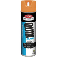 Krylon - 20 fl oz Orange Marking Paint - 664' Coverage at 1" Wide, Water-Based Formula - Exact Tool & Supply