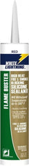White Lightning - 10 oz Cartridge Red RTV Silicone Caulk - Exact Tool & Supply