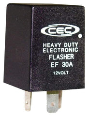 Value Collection - 3 Terminals, 1 to 7 Lamps, Heavy Duty Alternating Flasher - 60 to 120 Flashes per Min, 15 Amps per Side, 11 to 15 Volts - Exact Tool & Supply