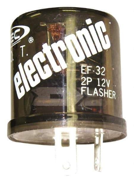 Value Collection - 2 Terminals, 1 to 12 Lamps, Electronic Flasher - 60 to 120 Flashes per Min, 25 Amps, 11 to 15 Volts - Exact Tool & Supply