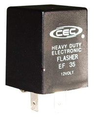 Value Collection - 3 Terminals, 2 to 4 Lamps, Fixed Load Electronic Flasher - 60 to 120 Flashes per Min, 2.1 to 10 Amps, 11 to 15 Volts - Exact Tool & Supply