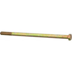 Made in USA - 3/8-24 UNF, 7-1/2" Length Under Head Hex Head Cap Screw - Exact Tool & Supply
