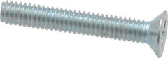 Value Collection - M2.5x0.45 Metric Coarse, 16mm OAL Phillips Drive Machine Screw - Flat Head, Grade 4.8 Steel, Zinc-Plated Finish, Without Washer - Exact Tool & Supply