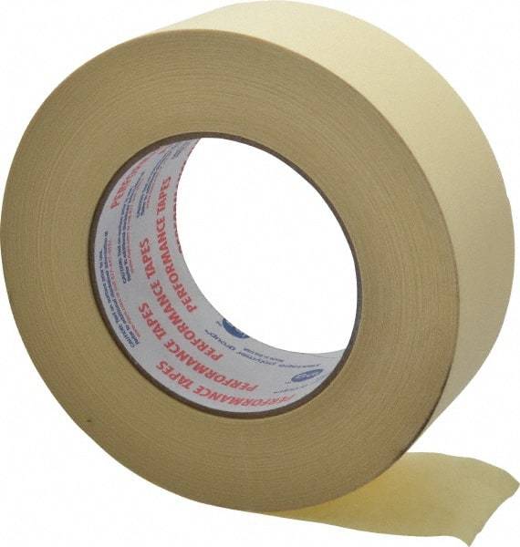 Intertape - 2" Wide x 60 Yd Long White Paper Masking Tape - Series PG21, 7.3 mil Thick, 26 In/Lb Tensile Strength - Exact Tool & Supply
