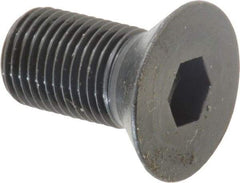 Holo-Krome - 1/2-20 UNF Hex Socket Drive, 82° Flat Screw - Alloy Steel, Black Oxide Finish, Fully Threaded, 1" OAL - Exact Tool & Supply