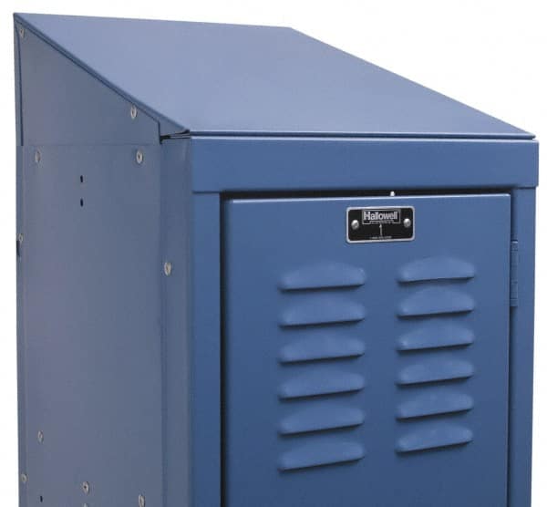 Hallowell - 12" Wide x 6" High x 18" Deep, Locker Slope Top - Exact Tool & Supply