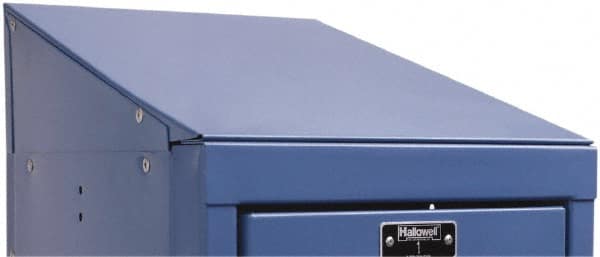 Hallowell - 12" Wide x 5" High x 15" Deep, Locker Slope Top - Exact Tool & Supply