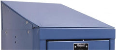 Hallowell - 12" Wide x 5" High x 15" Deep, Locker Slope Top - Exact Tool & Supply