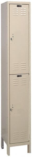 Hallowell - 2 Door, 2 Tier, ValueMax Wardrobe Lockers - Exact Tool & Supply