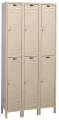 Hallowell - 6 Door, 2 Tier, ValueMax Wardrobe Lockers - Exact Tool & Supply