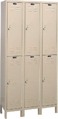 Hallowell - 6 Door, 2 Tier, ValueMax Wardrobe Lockers - Exact Tool & Supply