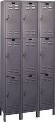 Hallowell - 9 Door, 3 Tier, ValueMax Wardrobe Lockers - Exact Tool & Supply