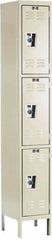 Hallowell - 3 Door, 3 Tier, Ready-Built Wardrobe & Box Lockers - Exact Tool & Supply