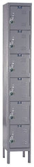 Hallowell - 6 Door, 6 Tier, Ready-Built Wardrobe & Box Lockers - Exact Tool & Supply