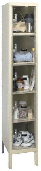 Hallowell - 5 Door, 5 Tier, Safety-View Plus Box Lockers - Exact Tool & Supply