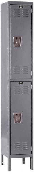 Hallowell - 2 Door, 2 Tier, Premium Wardrobe Lockers - Exact Tool & Supply
