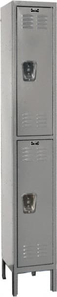 Hallowell - 2 Door, 2 Tier, Premium Wardrobe Lockers - Exact Tool & Supply