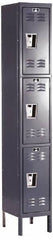 Hallowell - 3 Door, 3 Tier, Premium Wardrobe Lockers - Exact Tool & Supply