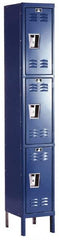Hallowell - 3 Door, 3 Tier, Premium Wardrobe Lockers - Exact Tool & Supply