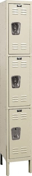 Hallowell - 3 Door, 3 Tier, Premium Wardrobe Lockers - Exact Tool & Supply