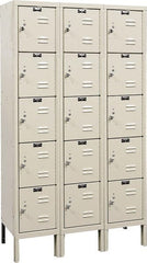 Hallowell - 15 Door, 5 Tier, Premium Box Lockers - Exact Tool & Supply