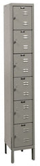 Hallowell - 6 Door, 6 Tier, Premium Box Lockers - Exact Tool & Supply