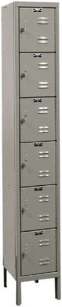 Hallowell - 6 Door, 6 Tier, Premium Box Lockers - Exact Tool & Supply
