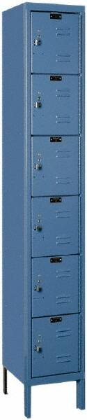 Hallowell - 6 Door, 6 Tier, Premium Box Lockers - Exact Tool & Supply