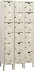 Hallowell - 18 Door, 6 Tier, Premium Box Lockers - Exact Tool & Supply