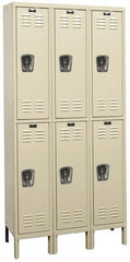 Hallowell - 6 Door, 2 Tier, Premium Wardrobe Lockers - Exact Tool & Supply