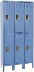 Hallowell - 6 Door, 2 Tier, Premium Wardrobe Lockers - Exact Tool & Supply