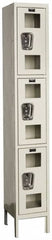 Hallowell - 3 Door, 3 Tier, Safety-View Wardrobe Lockers - Exact Tool & Supply