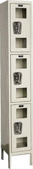 Hallowell - 3 Door, 3 Tier, Safety-View Wardrobe Lockers - Exact Tool & Supply