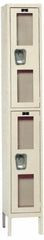 Hallowell - 2 Door, 2 Tier, Safety-View Wardrobe Lockers - Exact Tool & Supply