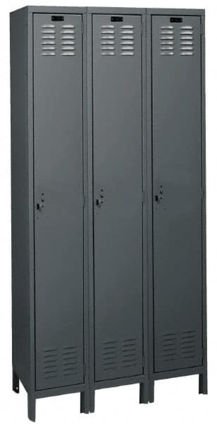 Hallowell - 3 Door, 1 Tier, ValueMax Wardrobe Lockers - Exact Tool & Supply