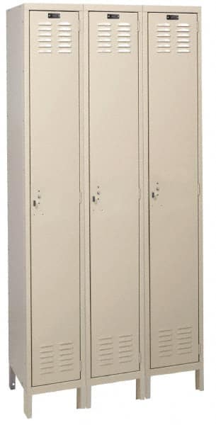 Hallowell - 3 Door, 1 Tier, ValueMax Wardrobe Lockers - Exact Tool & Supply