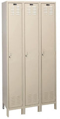 Hallowell - 3 Door, 1 Tier, ValueMax Wardrobe Lockers - Exact Tool & Supply