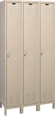 Hallowell - 3 Door, 1 Tier, ValueMax Wardrobe Lockers - Exact Tool & Supply