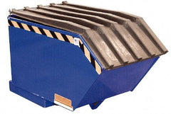 Vestil - Heavy-Duty Virgin Black Polyethylene Self-Dumping Hopper Poly Lid - Exact Tool & Supply