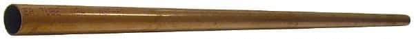 Mueller Industries - 5/8 Inch Outside Diameter x 5 Ft. Long, Copper Round Tube - 0.545 Inch Inside Diameter, 0.04 Inch Wall Thickness, Alloy 122 - Exact Tool & Supply