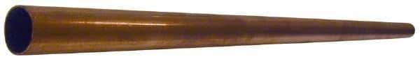 Mueller Industries - 7/8 Inch Outside Diameter x 2 Ft. Long, Copper Round Tube - 0.811 Inch Inside Diameter, 0.032 Inch Wall Thickness, Alloy 122 - Exact Tool & Supply