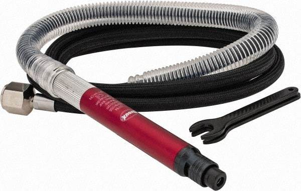 Sioux Tools - 1/8" Collet, Straight Handle, Straight Air Die Grinder - 54,000 RPM, Remote Exhaust, 16.8 CFM, 0.1 hp, 6.21 bar - Exact Tool & Supply