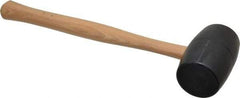 Garland - 1-3/16 Lb Head Rubber Mallet - 15-3/4" OAL, 13-1/2" Long Wood Handle - Exact Tool & Supply