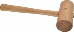 Garland - 7/8 Lb Head Wooden Mallet - 11-3/4" Long Wood Handle - Exact Tool & Supply