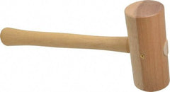 Garland - 1-3/8 Lb Head Wooden Mallet - 11" Long Wood Handle - Exact Tool & Supply